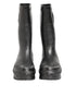 Dolce & Gabbana Metallic Black Pull On Rain Boots Men Shoes